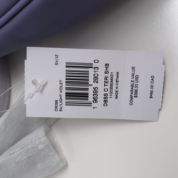 Coach CR099 Teri Shoulder leather Bag Silver/Light Violet (Frim Price) - Picture 16 of 16